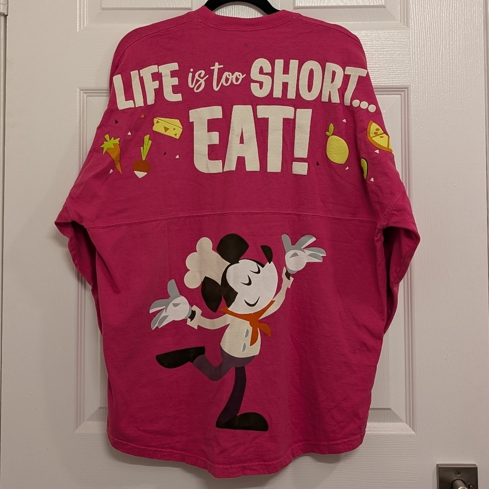 Disney Parks Food & Wine Festival Chef Mickey Hot Pink Spirit Jersey Adult M
